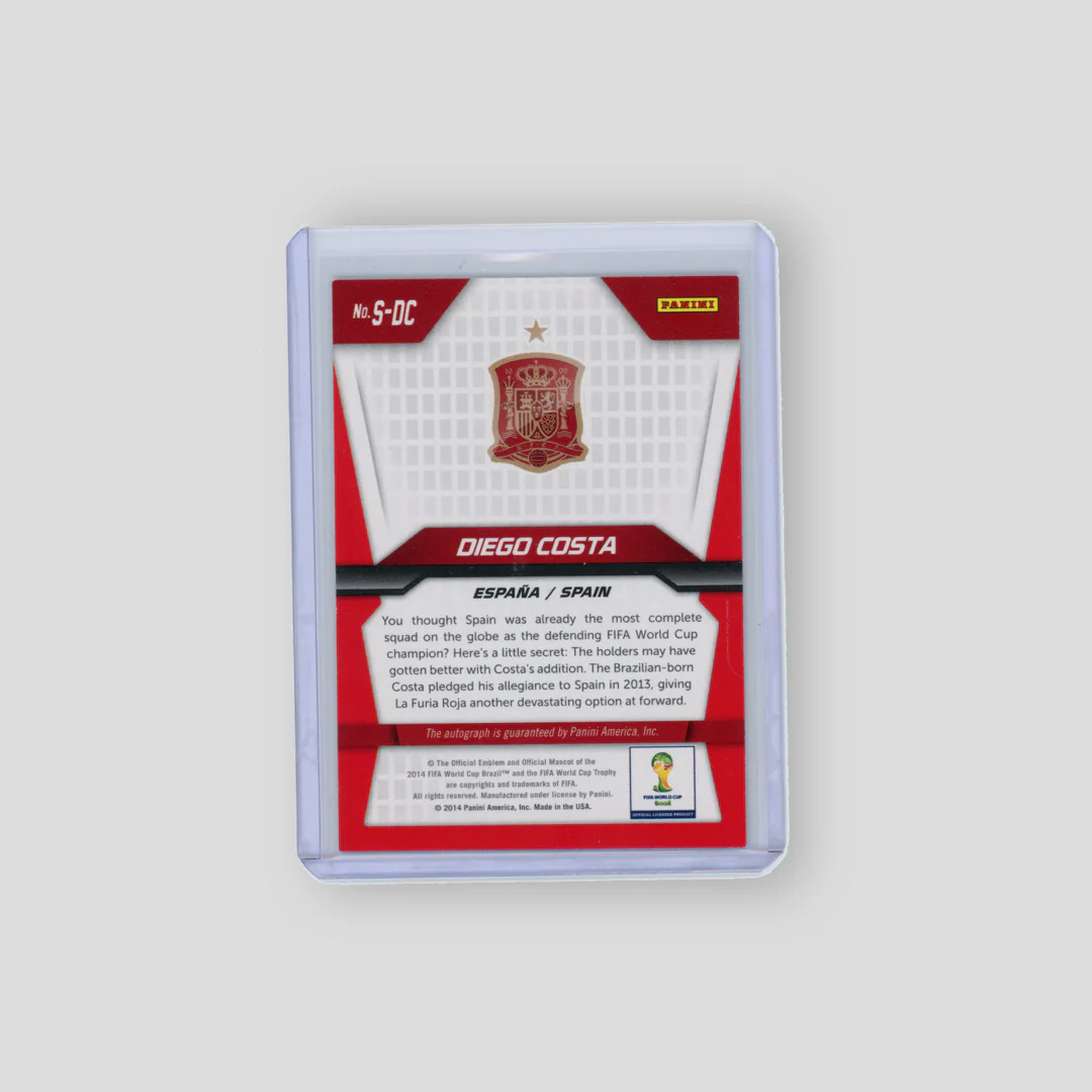 2014 Panini Prizm World Cup Auto Diego Costa #S-DC - Image 2