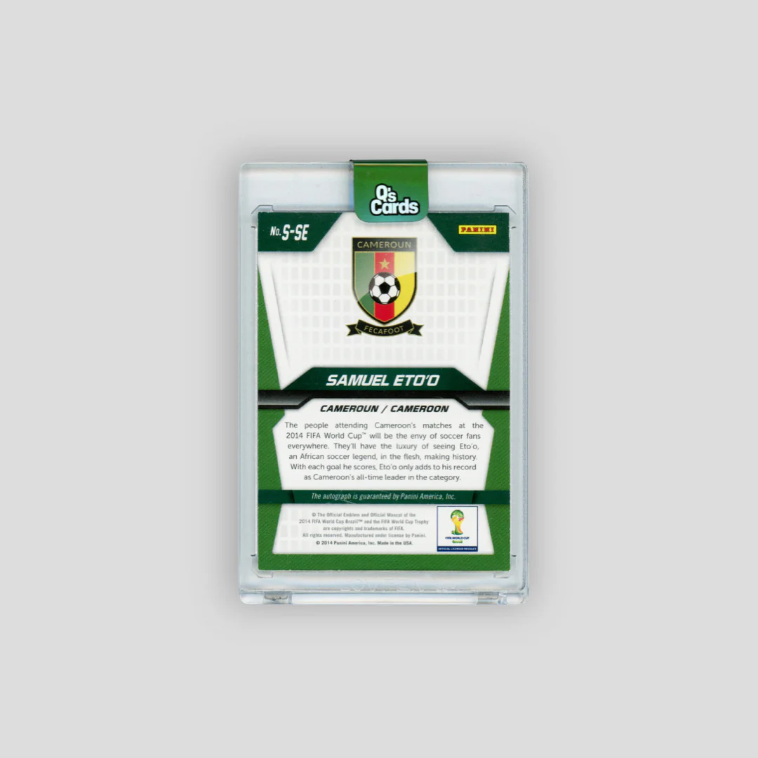 2014 Panini Prizm World Cup Auto Samuel Eto'o #S-SE - Image 2