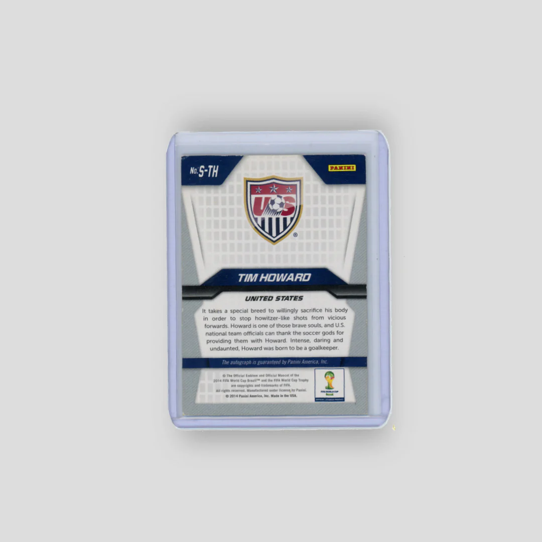 2014 Panini Prizm World Cup Auto Tim Howard #S-TH - Image 2