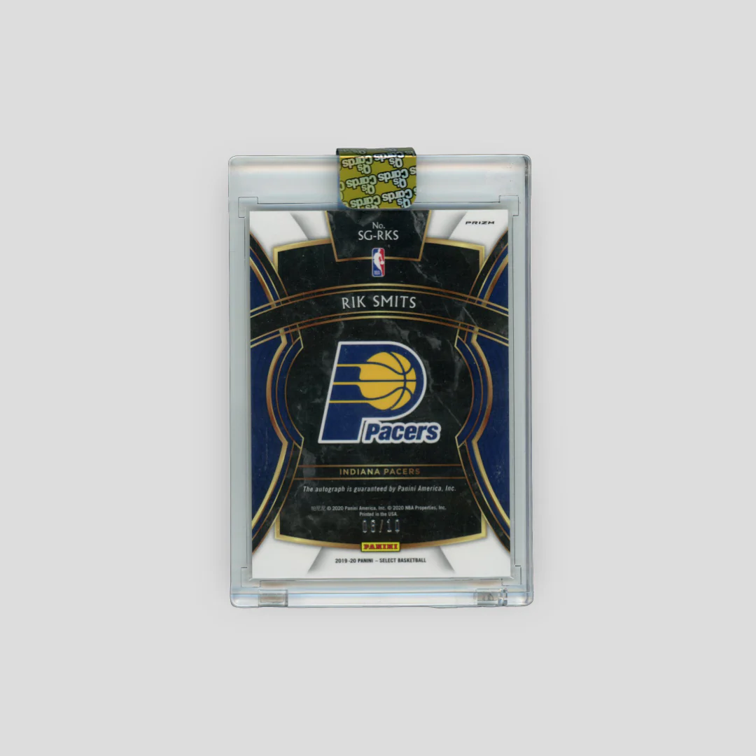 2019-20 Panini Select Rik Smits Auto Gold /10 - Image 2