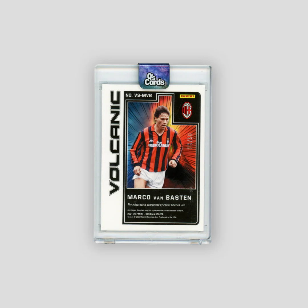 2021-22 Panini Obsidian Volcanic Auto Marco van Basten Purple /50 #VS-MVB - Image 2