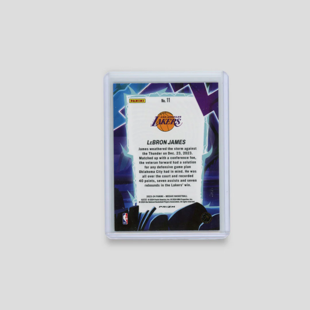 2023-24 Panini Mosaic Lebron James Storm Chasers - Image 2