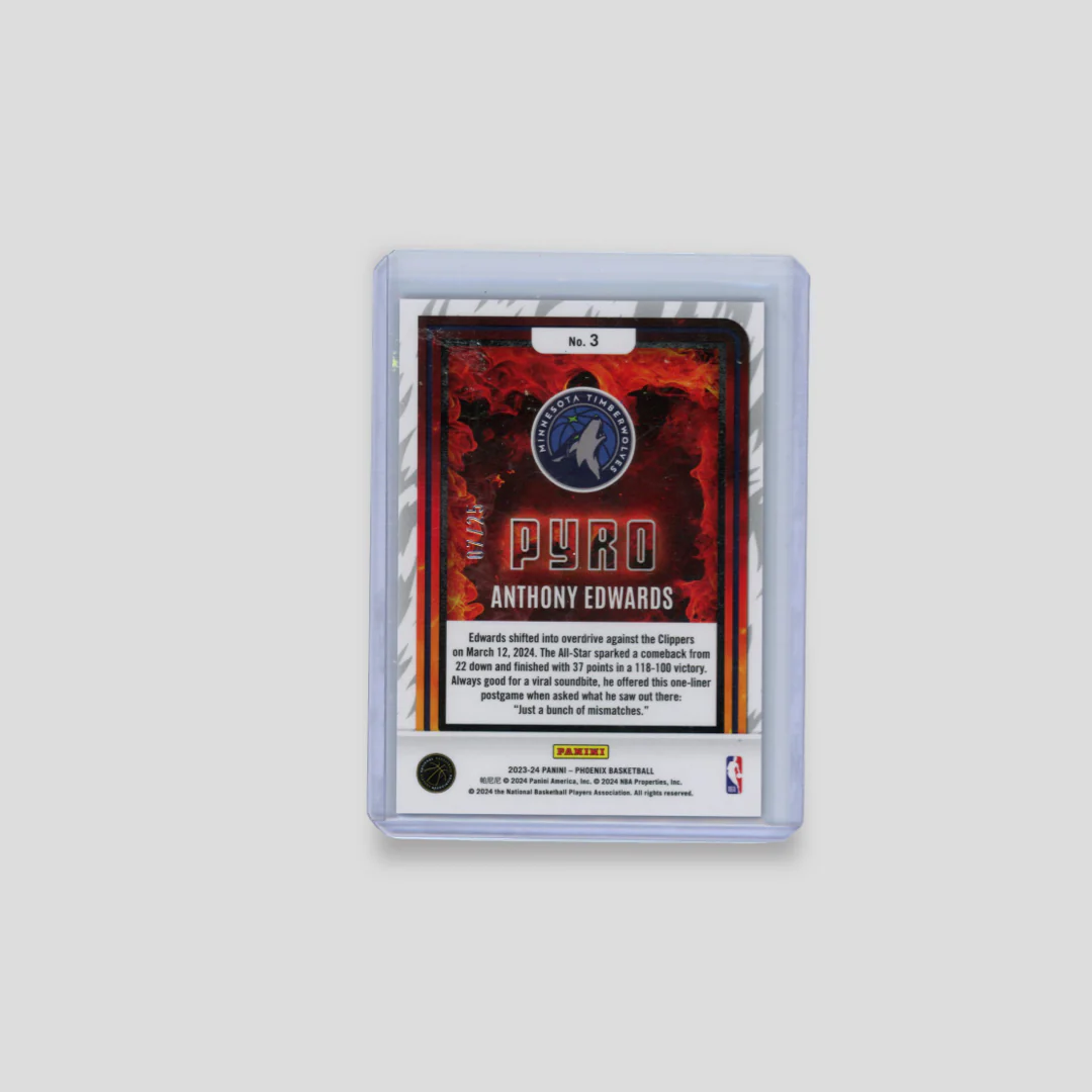 2023-24 Panini Phoenix Anthony Edwards Pyro /25 - Image 2