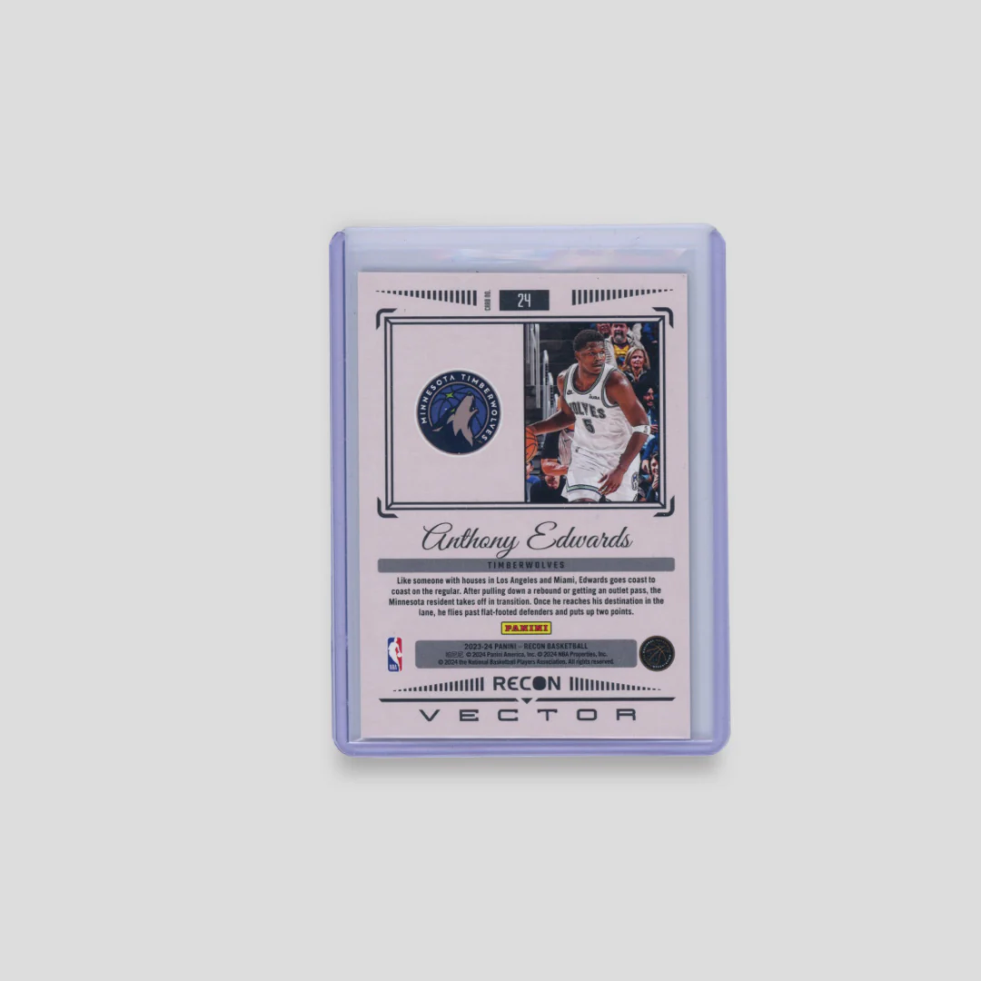 2023-24 Panini Recon Anthony Edwards Vector Purple /75 - Image 2