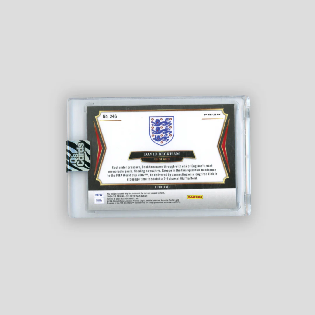 2024-25 Panini Select Zebra Prizm David Beckham Field Level #246 - Image 2