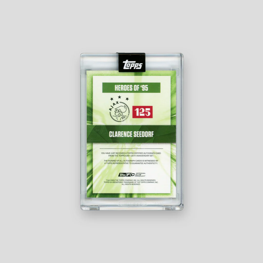 2025 Topps Ajax 125 Clarence Seedorf Heroes of '95 /99 - Image 2