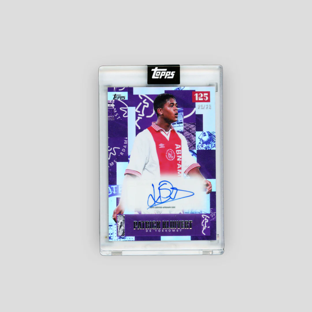 2025 Topps Ajax 125 Patrick Kluivert De Toekomst Purple /25 - Image 2