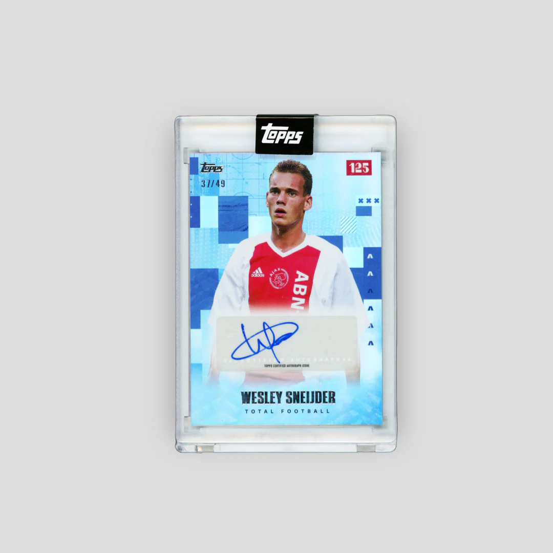 2025 Topps Ajax 125 Wesley Sneijder Total Football Blue /49 - Image 2