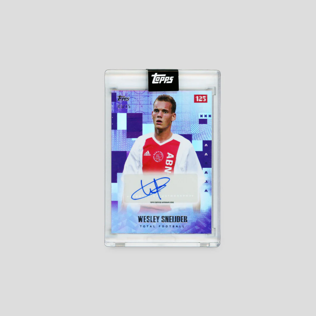 2025 Topps Ajax 125 Wesley Sneijder Total Football Purple /25