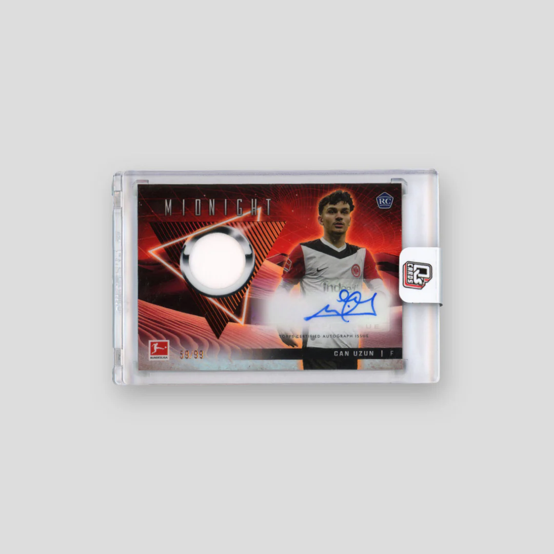 2025 Topps Bundesliga Midnight Can Uzun RPA /99