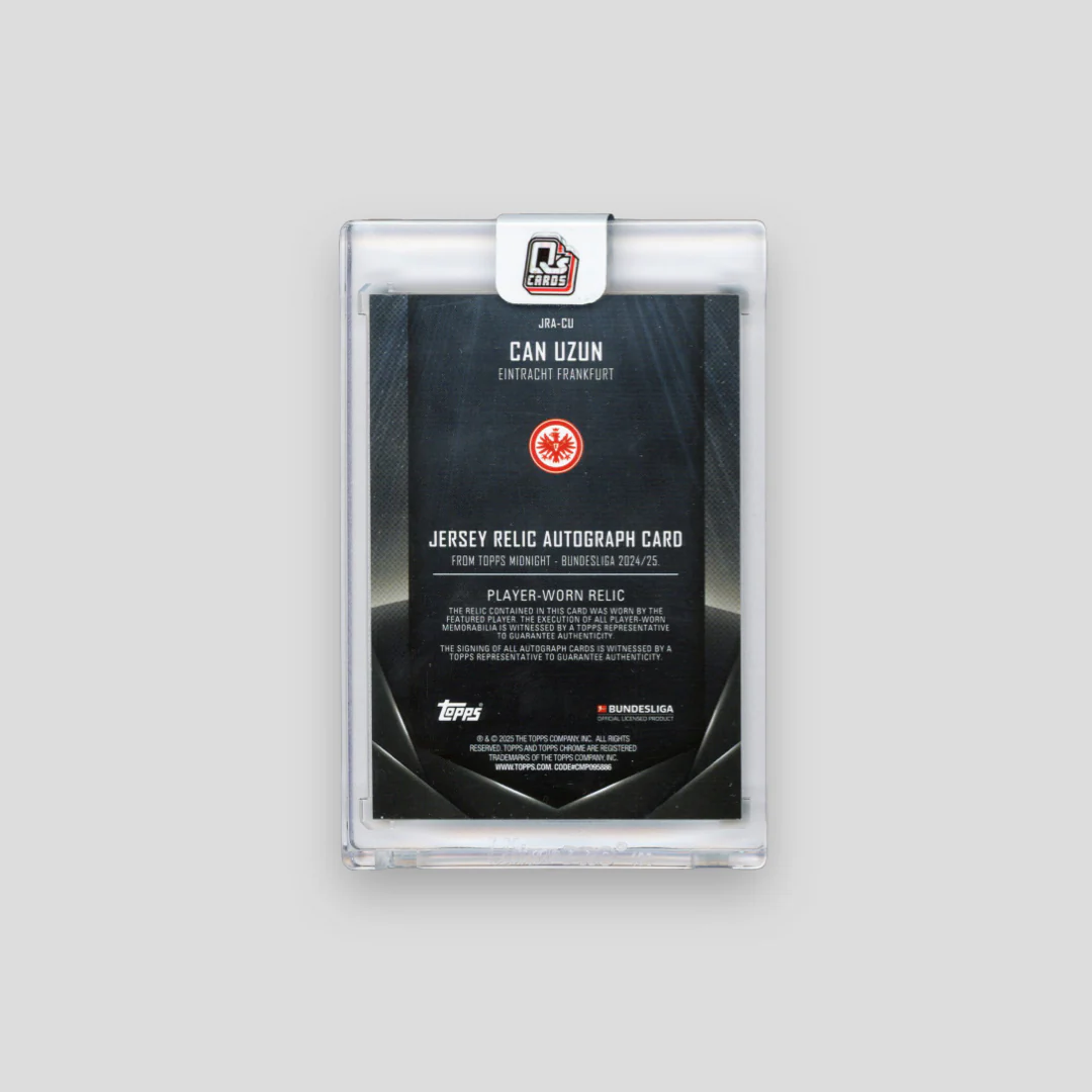 2025 Topps Bundesliga Midnight Can Uzun RPA /99 - Image 2