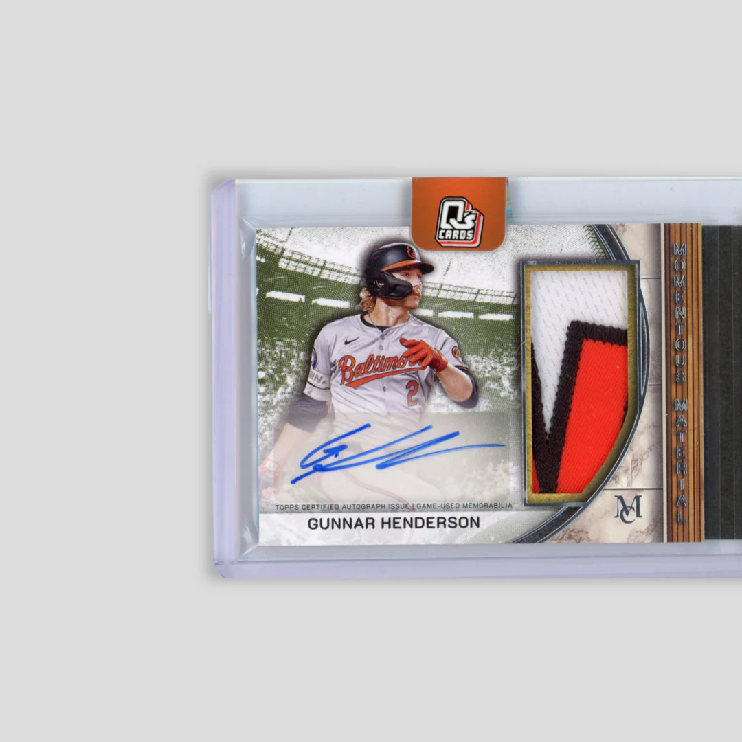 2025 Topps Museum Baseball Jackson Holiday / Gunnar Henderson Momentous Material Dual Jumbo Patch Auto - Image 3